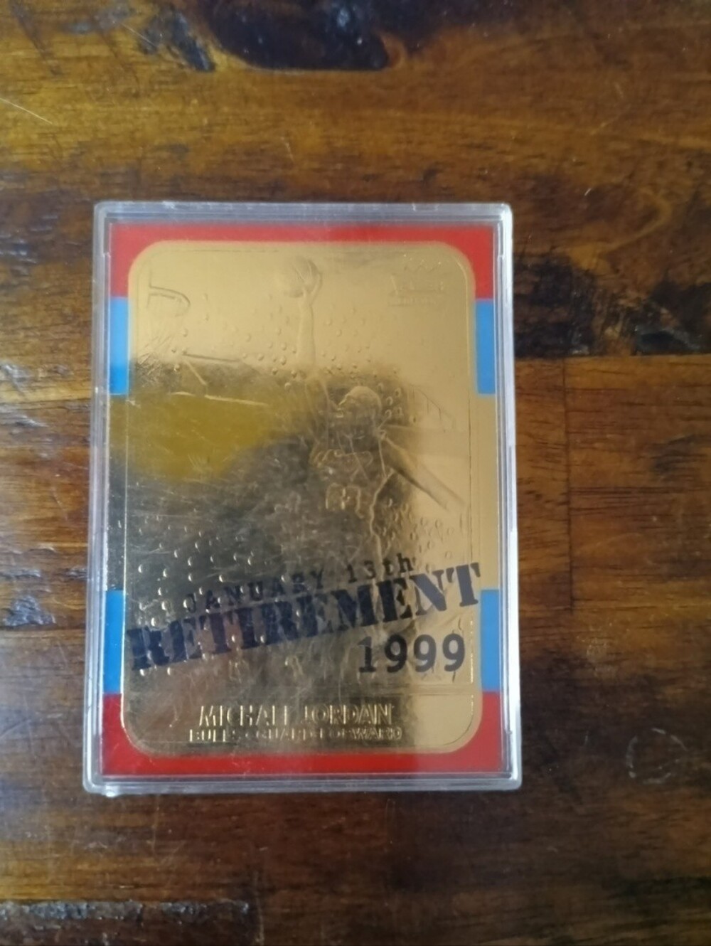 1999 Fleer Retirement 23 Kt Gold Card Michael Jordan